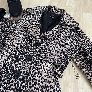 Luii Leopard Trench Coat EUC